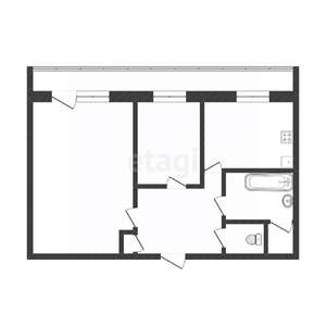 2-к квартира, вторичка, 57м2, 7/9 этаж