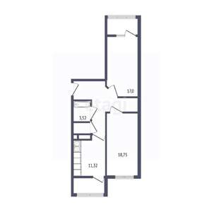 2-к квартира, вторичка, 76м2, 4/17 этаж