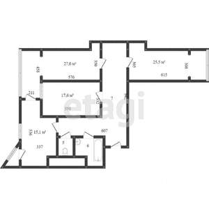 3-к квартира, вторичка, 130м2, 6/17 этаж