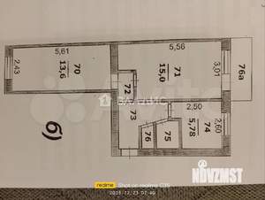 2-к квартира, вторичка, 44м2, 5/5 этаж