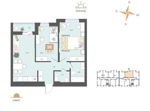 3-к квартира, вторичка, 62м2, 7/8 этаж